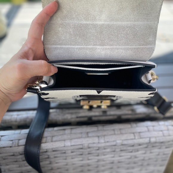 Furla Black and White Tiger Crossbody Bag - Picture 2 of 4